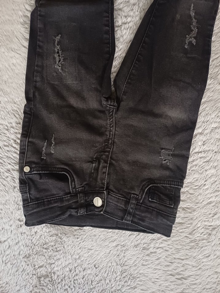 Siyah Erkek Çocuk Kot Pantolon - Görsel 3