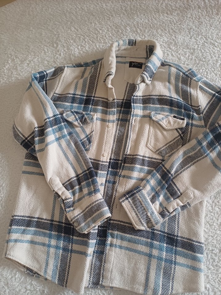 Düğmeli Ekose Desenli erkek Gömlek - Görsel 3