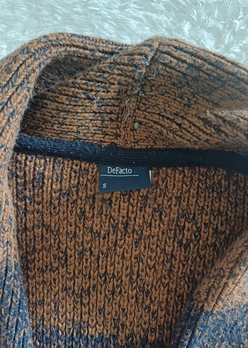 Erkek Kahverengi Örgü Hırka - Görsel 3