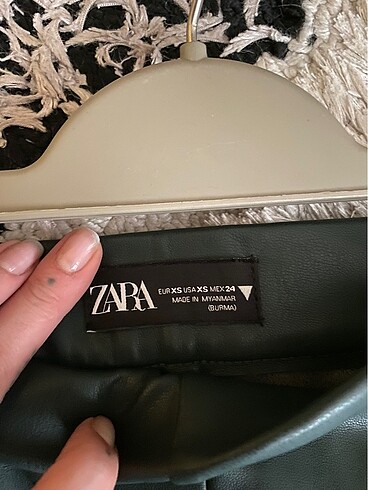 Zara Zara Deri Tayt Pantolon