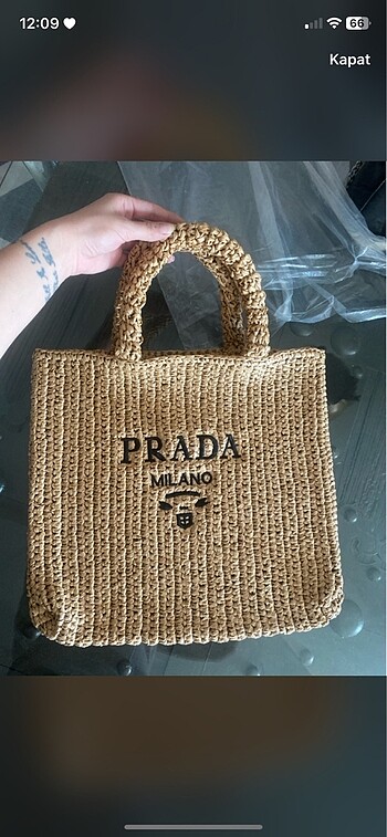 Prada Prada hasır çanta