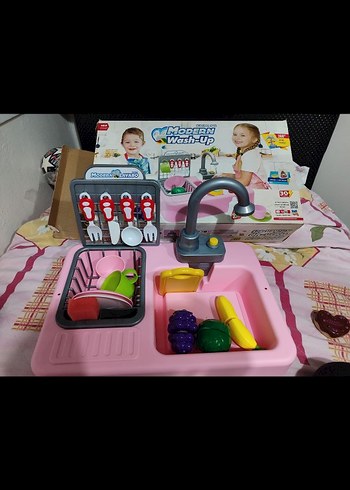 Diğer Modern Pastel Pembe Oyuncak Mutfak Seti