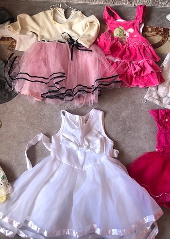 Pembe Tül Etekli Kız Çocuk Elbise - Görsel 18