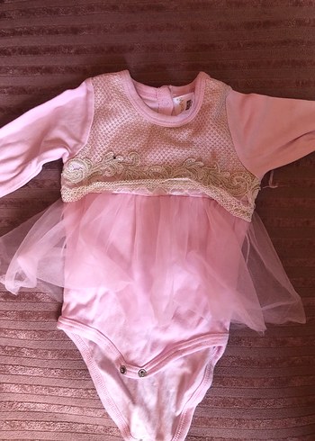 Pembe Tül Etekli Kız Çocuk Elbise - Görsel 9