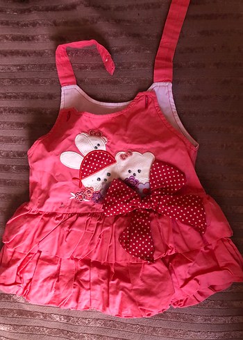 Pembe Tül Etekli Kız Çocuk Elbise - Görsel 14