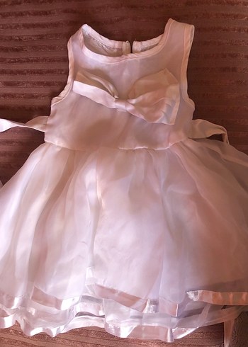 Pembe Tül Etekli Kız Çocuk Elbise - Görsel 6