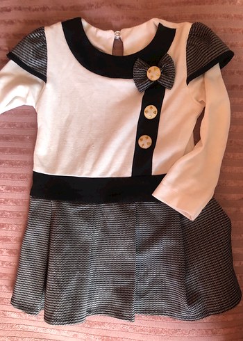 Pembe Tül Etekli Kız Çocuk Elbise - Görsel 4