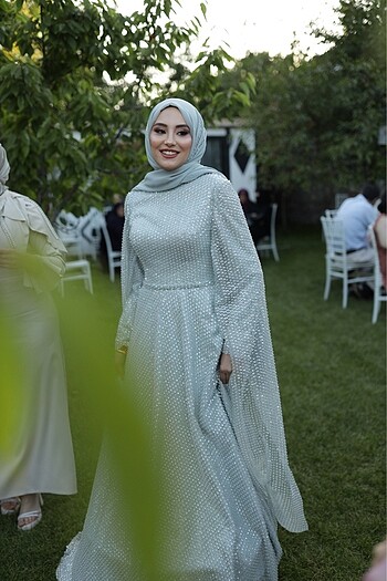 Nişan elbisesi Tesettür