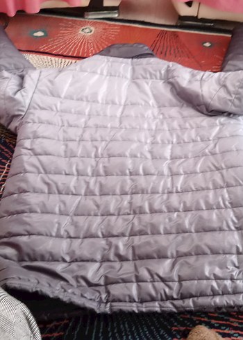 xl Beden Gri Fermuarlı Erkek Sokak Stili Mont