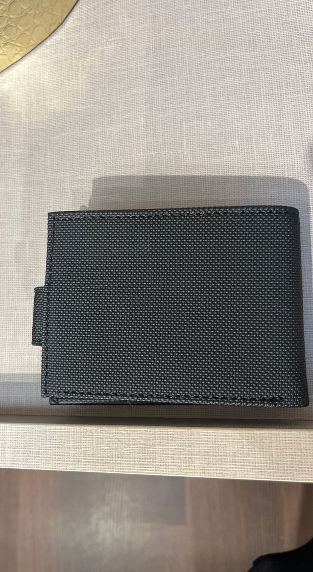 Siyah Erkek Cüzdanı, Düğmeli, Baskılı - Görsel 2