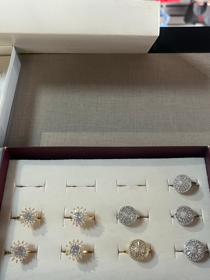 Gold Ve Gri Renk Yüzük - Görsel 3