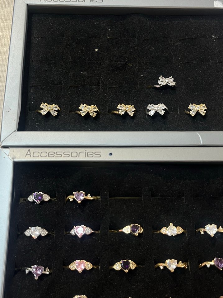 Renkli İşlemeli Kadın Yüzük - Görsel 2