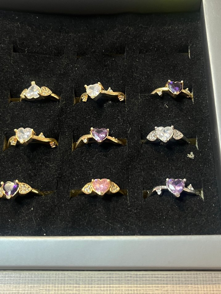 Renkli İşlemeli Kadın Yüzük - Görsel 3