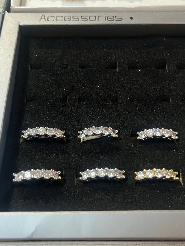 Kadın Renkli İşlemeli Payetli Yüzük - Görsel 4