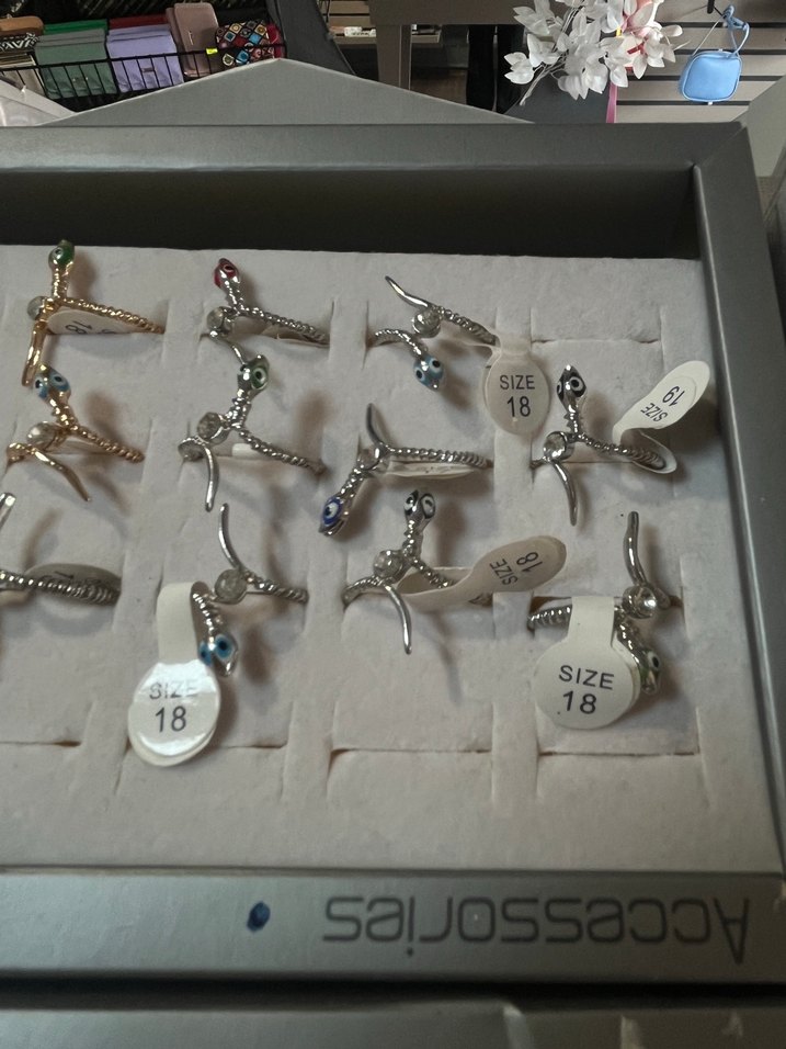 Kadın Renkli İşlemeli Payetli Yüzük - Görsel 3