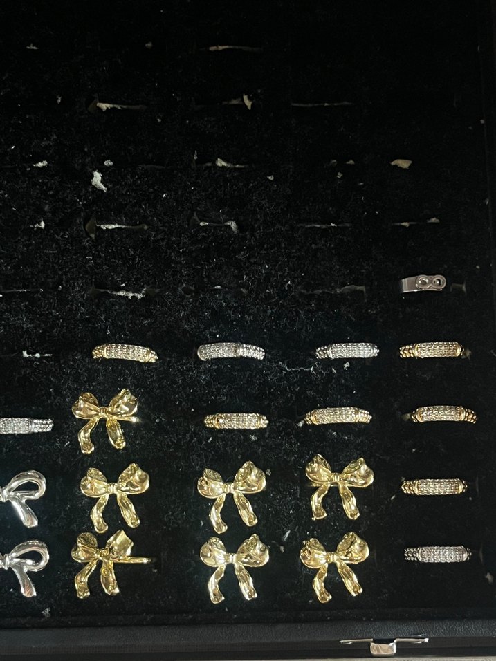 Gold Ve Gri Renk Avant-Garde Küpeler - Görsel 4