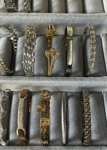 Vintage Gold Renkli Çelik Bileklikler - Görsel 3