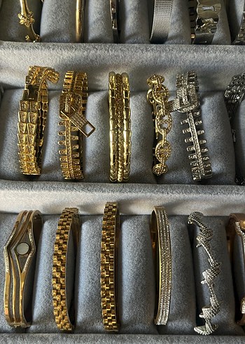 Vintage Gold Renkli Çelik Bileklikler - Görsel 4