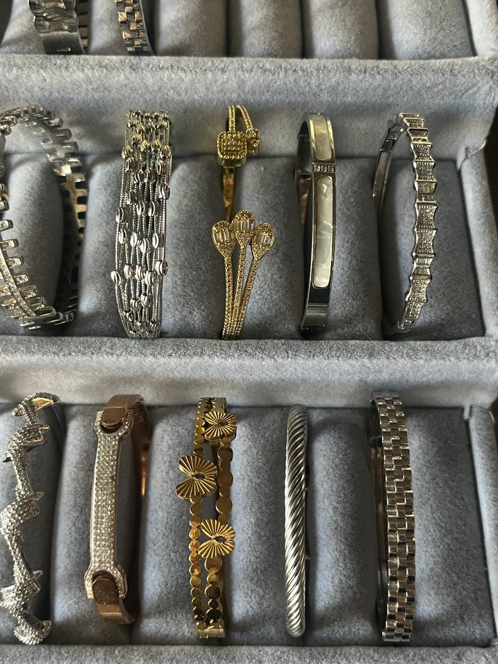 Vintage Gold Renkli Çelik Bileklikler - Görsel 3