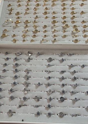 Çeşitli Gold ve Gümüş Renkte Yüzük - Görsel 7