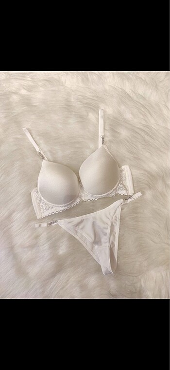 m Beden Victoria secret iç giyim beyaz serisi
