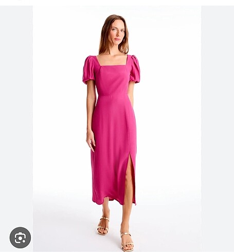 44 Beden pembe Renk Trendyol elbise