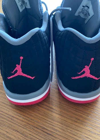 Gri Siyah Basketbol Ayakkabısı Velcro Detaylı - Görsel 4