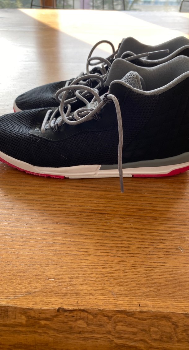 Gri Siyah Basketbol Ayakkabısı Velcro Detaylı - Görsel 2