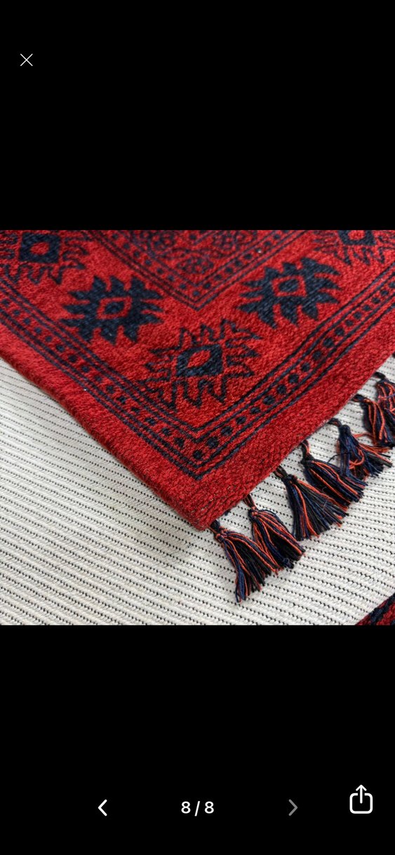 Koyu Kırmızı Desenli Geleneksel Halı 150 ye 230 ocak 2026 alındı - Görsel 5