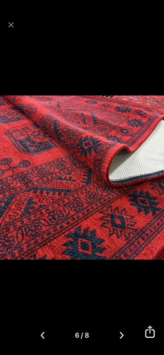 Koyu Kırmızı Desenli Geleneksel Halı 150 ye 230 ocak 2026 alındı - Görsel 3