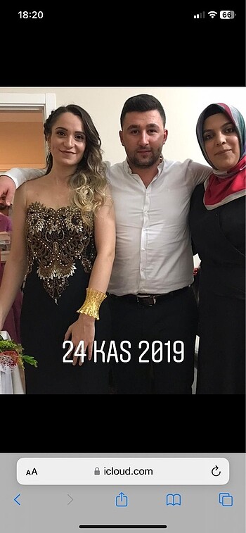 s Beden siyah Renk Taşlı abiye