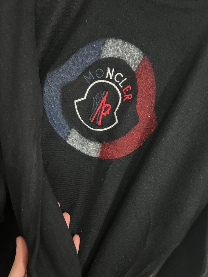 Moncler Siyah Triko Uzun Kollu Kadın Tişört - Görsel 2