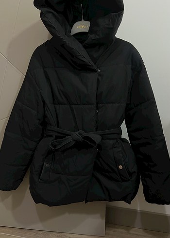 Belden bağlamalı şişme mont - Görsel 2