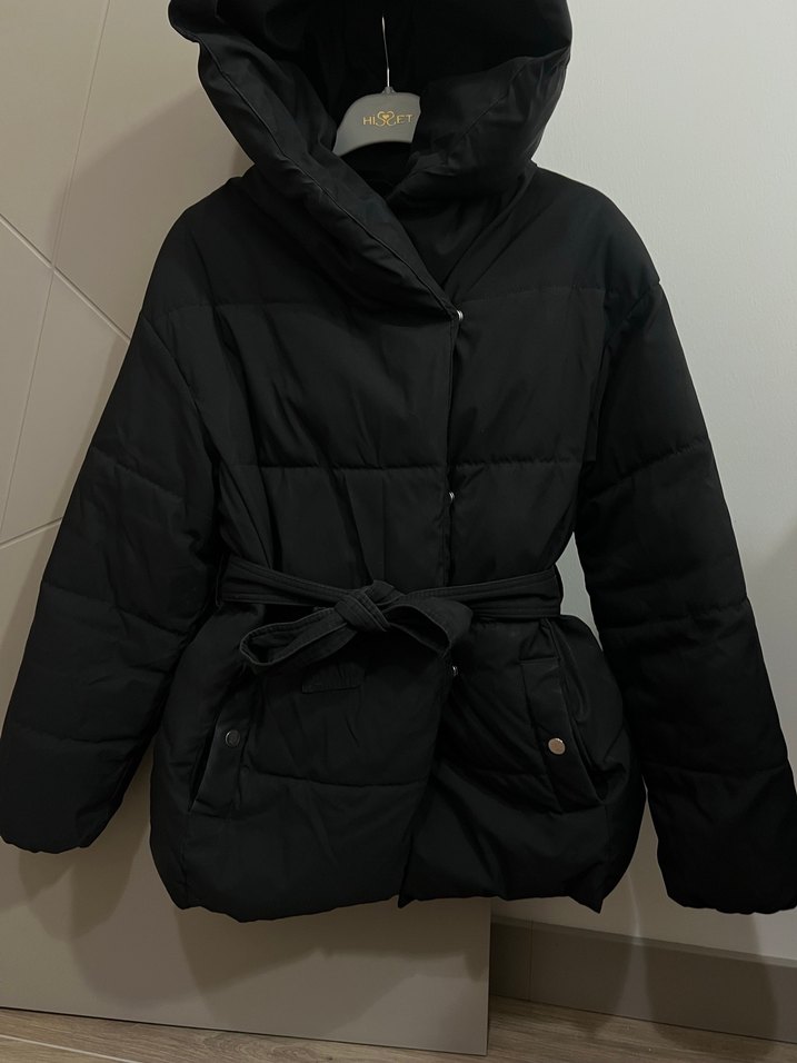 Belden bağlamalı şişme mont - Görsel 2