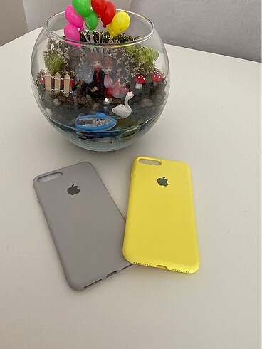 iPhone 7/8 Plus Sarı Pembe Lansman Kılıf