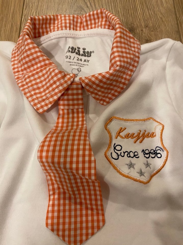 Bebek Erkek Beyaz Uzun Kollu Yakalı Body - Görsel 3