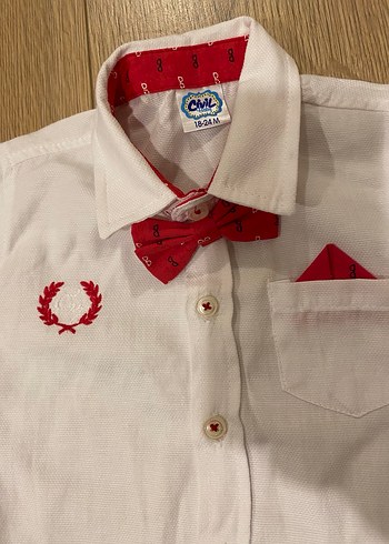 Erkek Çocuk Beyaz Uzun Kollu Gömlek - Görsel 3