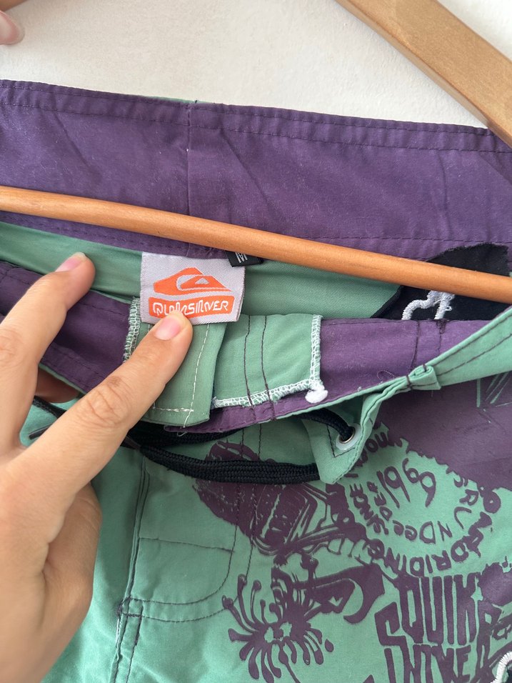 Erkek Yeşil Bağcıklı Midi Şort - Görsel 2