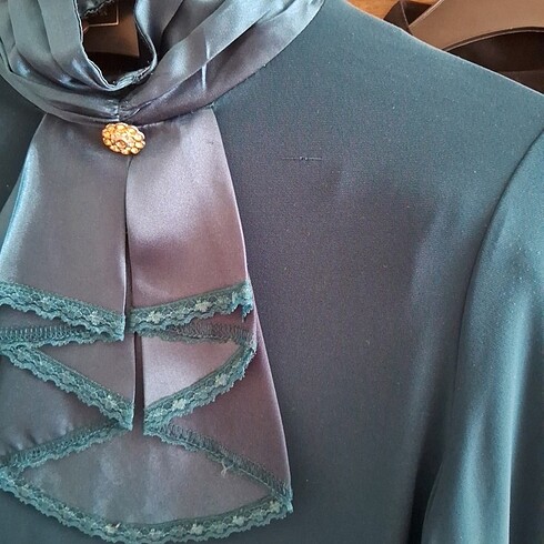 Bluz, petrol mavisi - Görsel 3