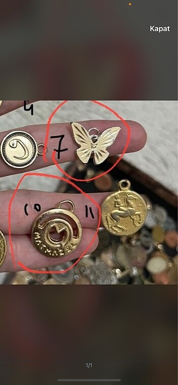 Vintage kolye ucu