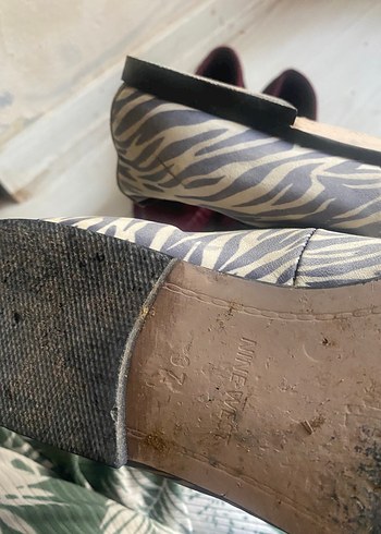 37 Beden Bordo Süet Pileli Bohem Kadın Babet