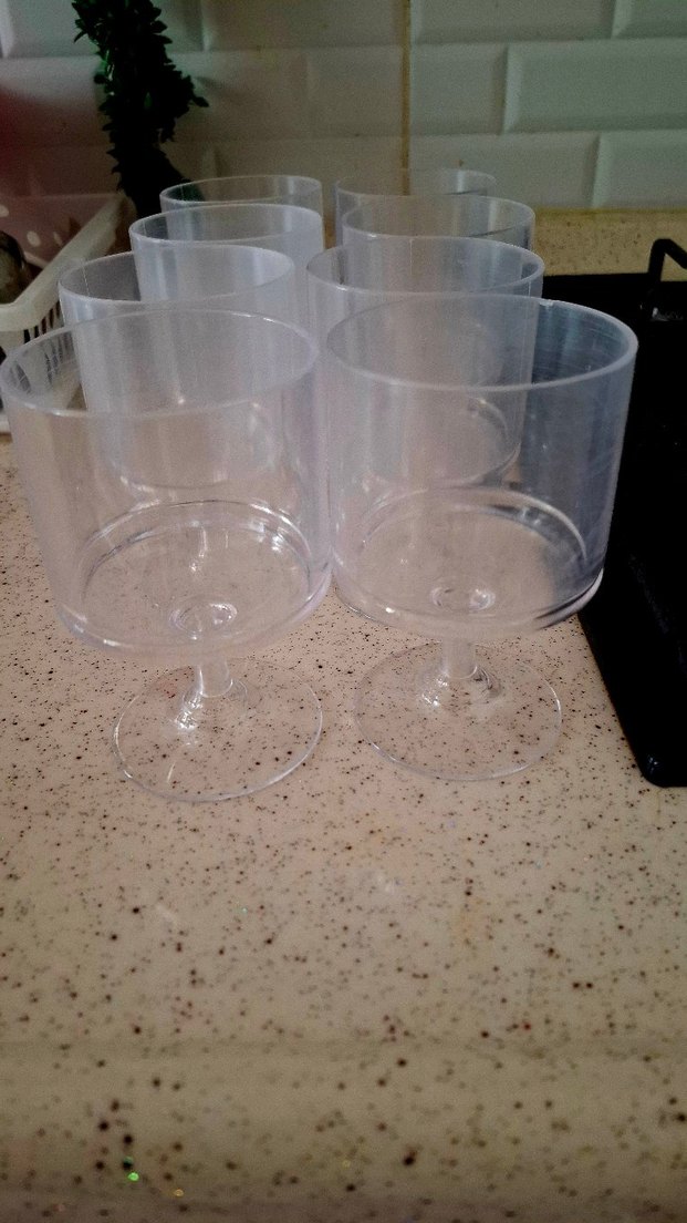 Şeffaf Ayaklı Plastik Dondurma Seti - Görsel 3