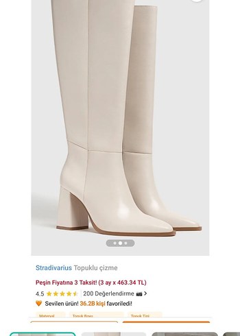 Stradivarius Topuklu Cizme