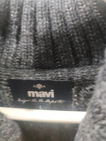 l Beden gri Renk Mavi Jeans erkek kazak