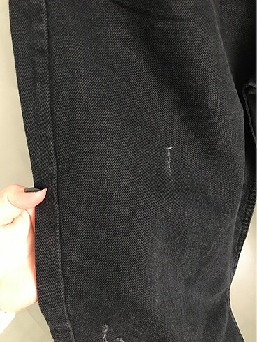 42 Beden siyah Renk Beli Lastikli Bol Paça Pantolon