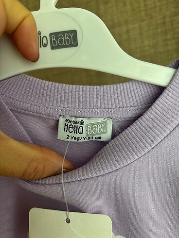 24-36 Ay Beden mor Renk Hellobaby kız çocuk sweat