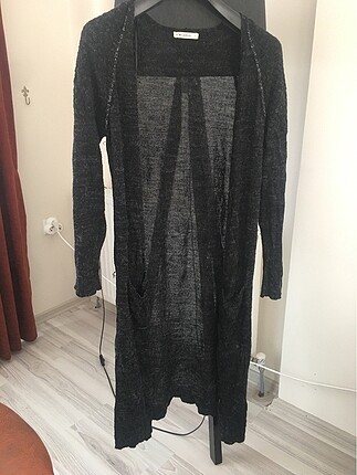 xl Beden siyah Renk Uzun hırka
