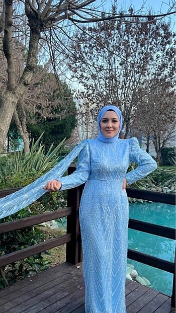 Trendyol & Milla Bebe mavisi harika abiye