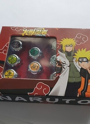 Naruto Akatsuki Çeşitli Yüzükler Anime