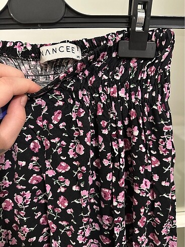 m Beden Çiçekli Pantalon